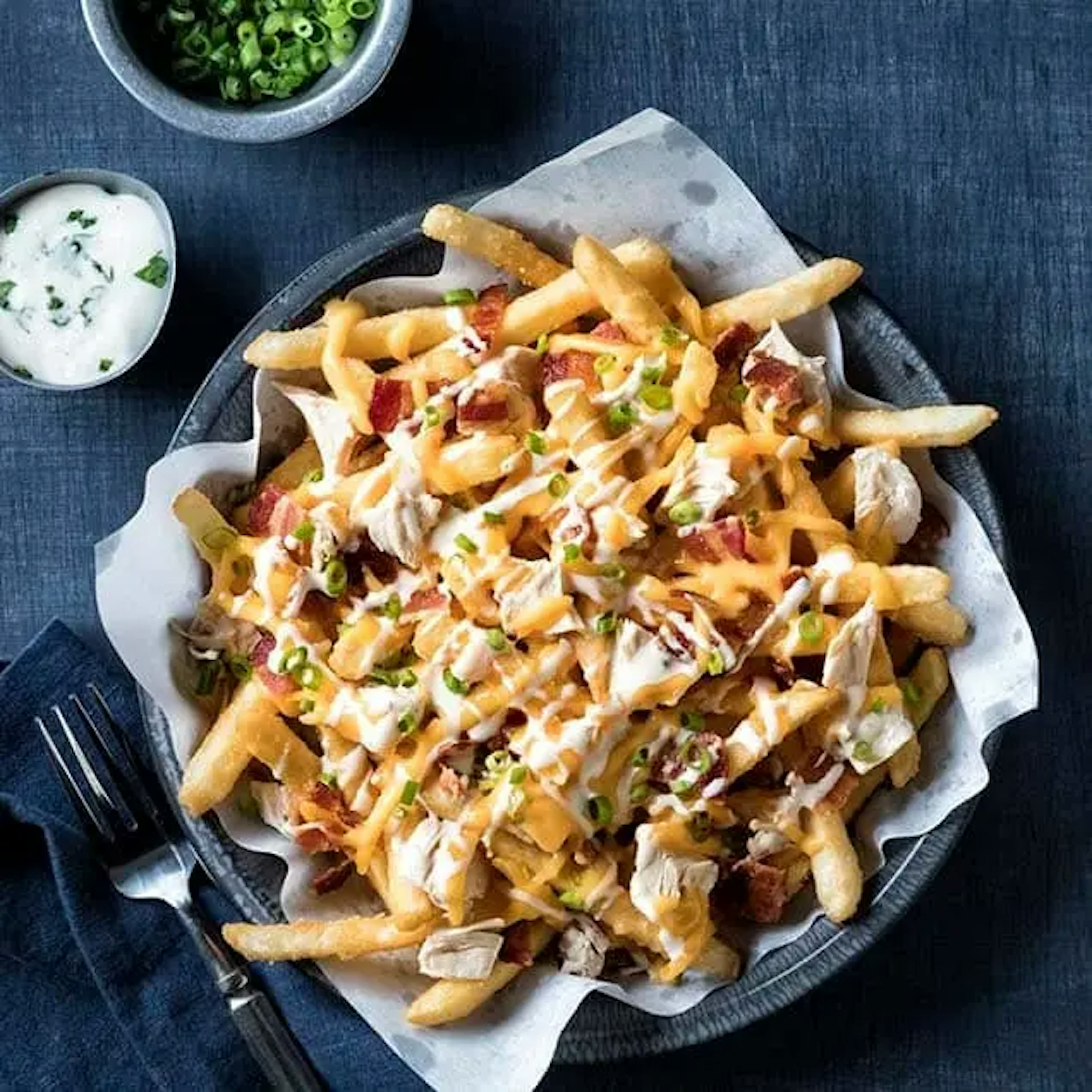 Chicken, Bacon and Ranch Poutine