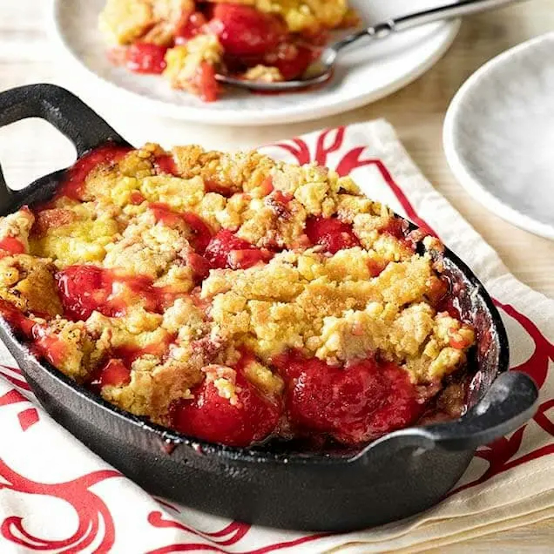 Strawberry Cobbler Recipe Card