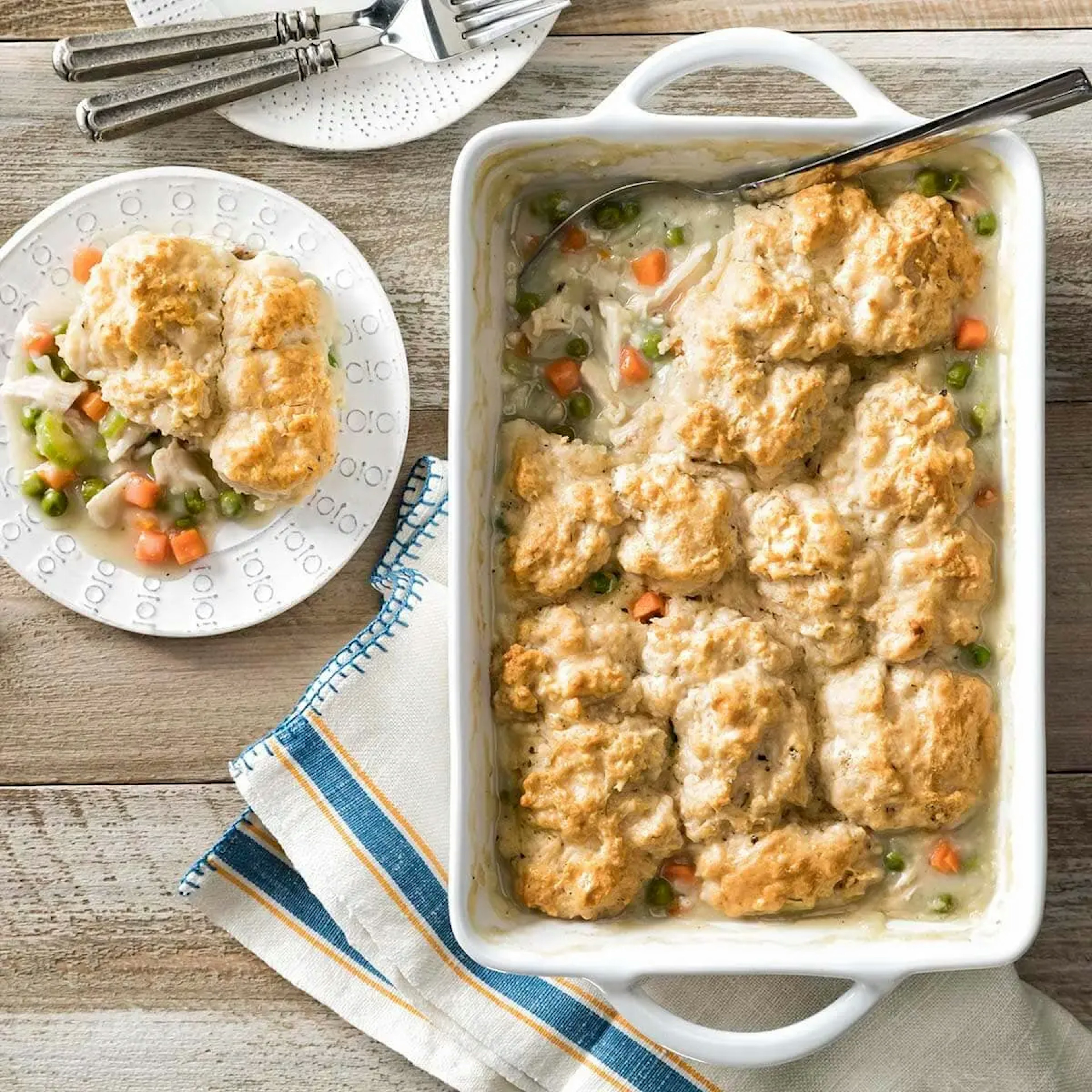 Chicken and Dumpling Casserole Recipe Card