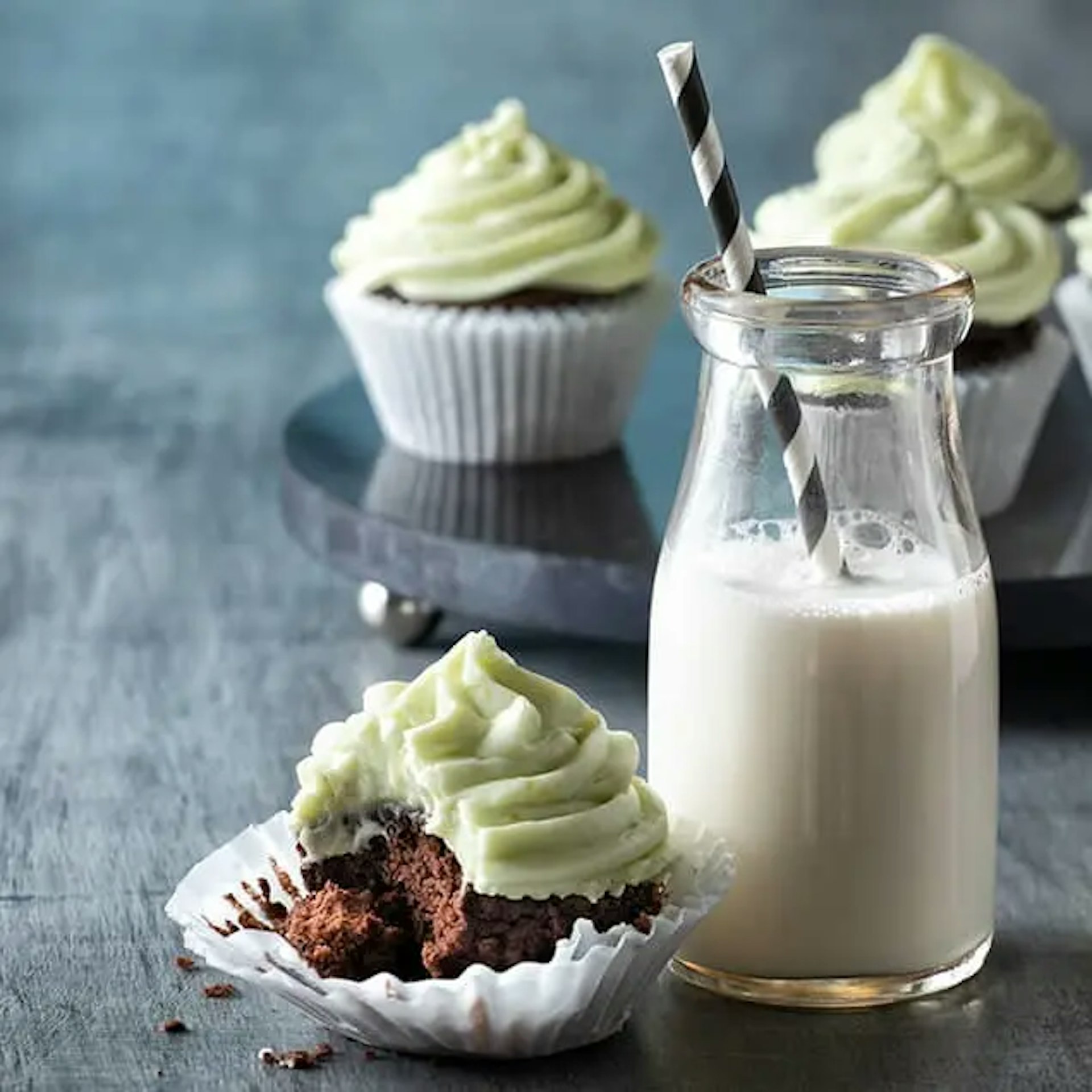 Avocado Devil's Food Cupcakes with Avocado Frosting Recipe Card