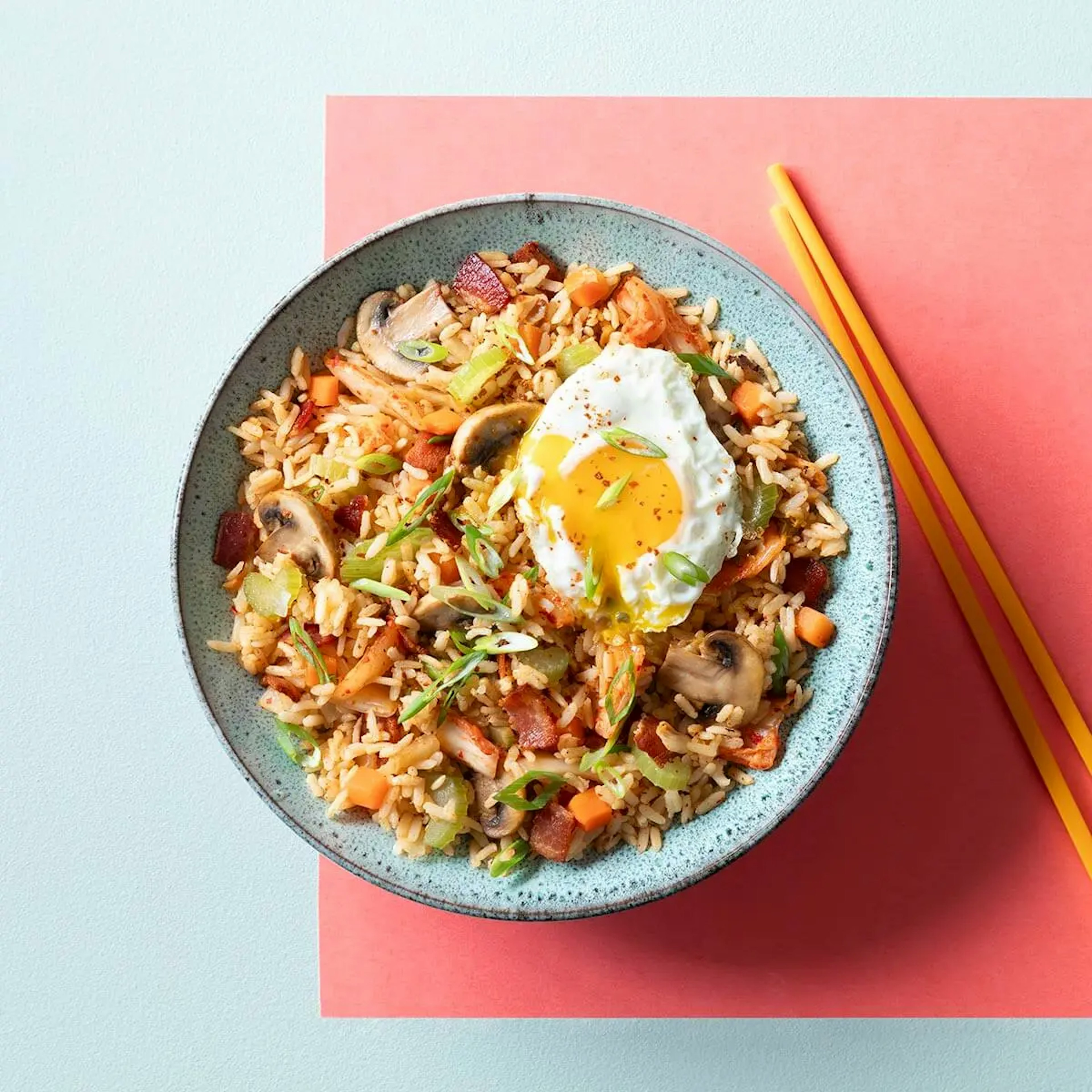 Kimchi Fried Rice Recipe Card