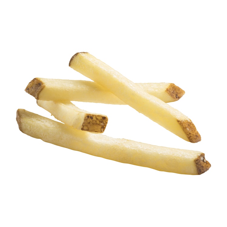 Clear Coated Straight Cut Fries, Skin On Product Card