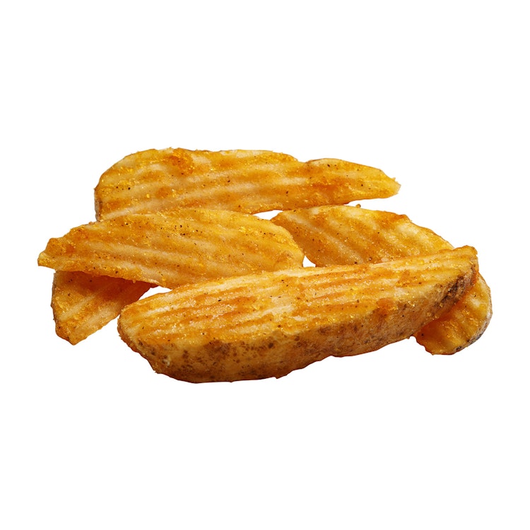 Savory Battered 14 Cut Crinkle Cut Wedge, Skin On Product Card